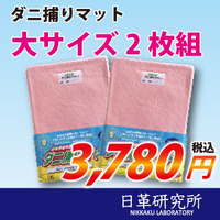 ダニ捕りマット大サイズ2枚組　1回限り